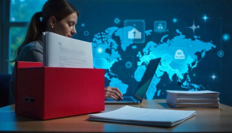 A quality staff is using document control software