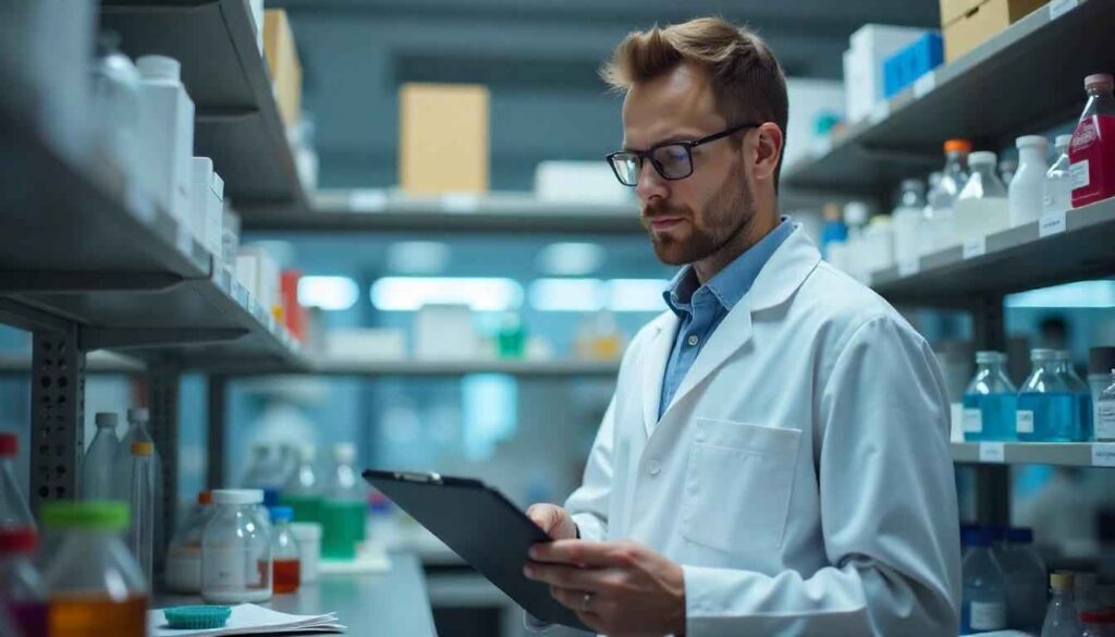 Manager is in lab inventory