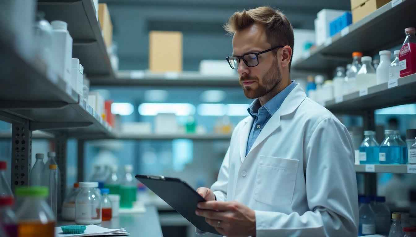 Manager is in lab inventory