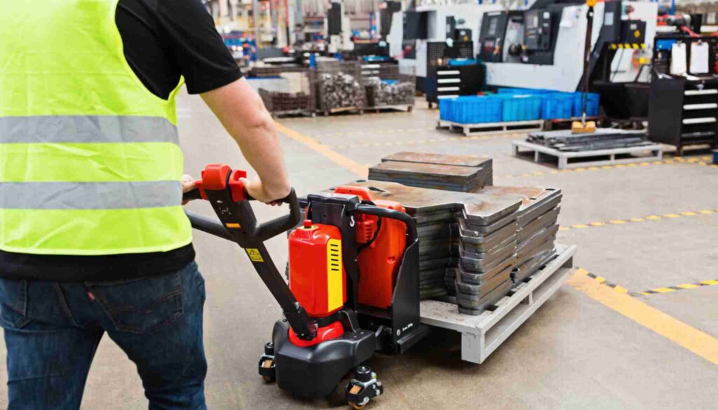 A staff organizing supplier product